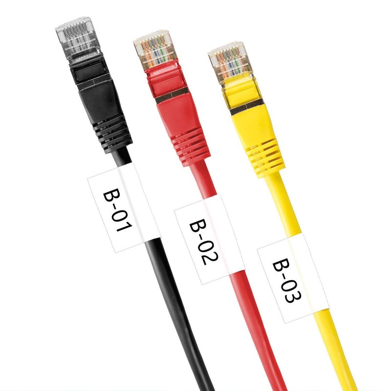 Unismar Compatible for Brother Flexible-ID TZe-FX231 12mm 0.47'' Laminated White Tze Flexible Cable Wire Tape for Ptouch PT-D200 PT-D220 PT-D210 PT-D600 PT-D400 PT-H100 PT-H110, 1/2" x 26.2', 5-Pack - Image 3